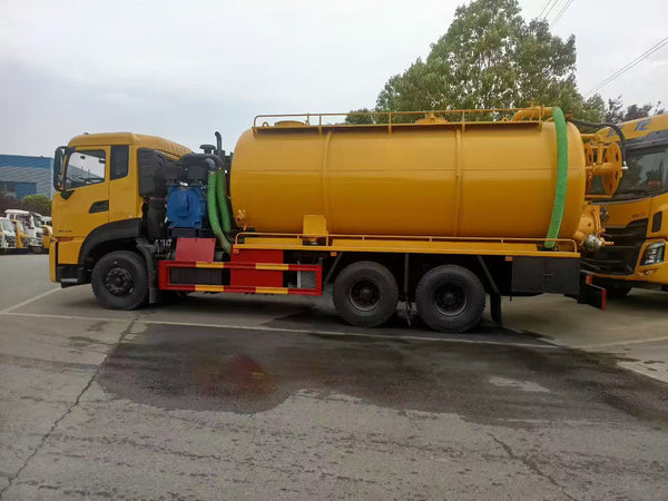 Dongfeng Tianlong 22m³ combo cleaning & vacuum truck